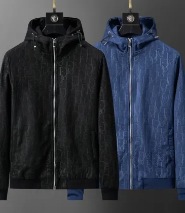 Dior jackets for men Blue/Black #A54703