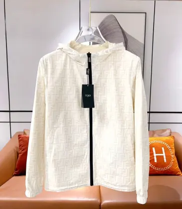 Fendi FF Jackets for men reversible White #A47778