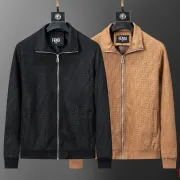 Fendi Jackets for men Black/Brown #A54704