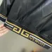 Givenchy Black Leather Bomber Jacket with Iconic White Logo Detailing #A54606
