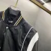 Givenchy Black Leather Bomber Jacket with Iconic White Logo Detailing #A54606