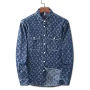 Louis Vuitton Denim Shirt Jackets for MEN #A26519
