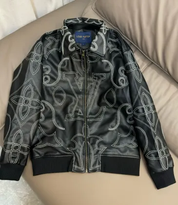 Louis Vuitton Leather Jacket for Men #A57053