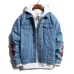 Men's tide brand denim jacket large size foreign trade autumn and winter men's jacket denim shirt stretch men's denim shirt male #999901605