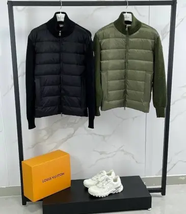 Moncler Jackets for Men Black/Green #A64259