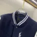 Ralph Lauren Pony Embroidery American Retro Wool Patchwork Leather Baseball Jacket with Large Logo Jackets for Men #A58790