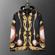 Versace Men's Baroque  Printed Hooded Jacket #A54237