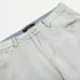 Amiri Classic Unisex Light colored rhinestone embroidered washed small leg jeans slim fit small leg jeans #A48764