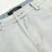 Amiri Classic Unisex Light colored rhinestone embroidered washed small leg jeans slim fit small leg jeans #A48764