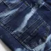 2021 new men's jeans blue stretch European and American personality zipper decoration jeans trendy men #99905873