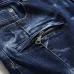 2021 new men's jeans blue stretch European and American personality zipper decoration jeans trendy men #99905873