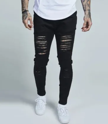 ripped jeans for Men's Long Jeans #99117341