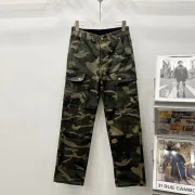 Chrome Hearts Cross Men's Camouflage Overalls Rock Straight Hip-Hop Casual Pants #A53827