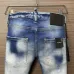 2025 DSQ2 Men's Denim Jeans  Bold ICON Print with Faded Wash for Trend - Setting Gentlemen #A54903