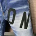 2025 DSQ2 Men's Denim Jeans  Bold ICON Print with Faded Wash for Trend - Setting Gentlemen #A54903