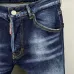 2025 DSQ2 Men's Denim Jeans Bold Red Maple Leaf Print with Faded Wash for Trendy Gentlemen #A54911