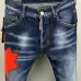 2025 DSQ2 Men's Denim Jeans Bold Red Maple Leaf Print with Faded Wash for Trendy Gentlemen #A54911