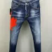 2025 DSQ2 Men's Denim Jeans Bold Red Maple Leaf Print with Faded Wash for Trendy Gentlemen #A54911