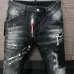 DSQ2 Men's Denim Jeans Edgy Distressed Design with Paint Splatter and Zipper Detail for Fashion Rebels #A54907