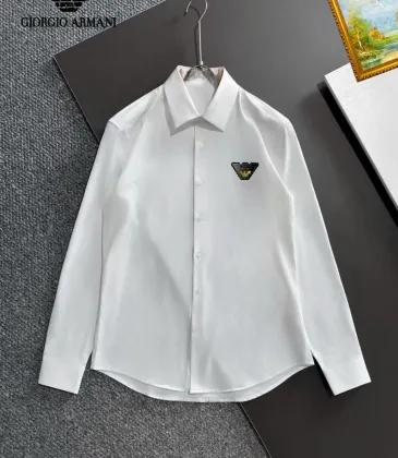 Armani Shirts for Armani Long-sleeved Shirts For Men #A60421