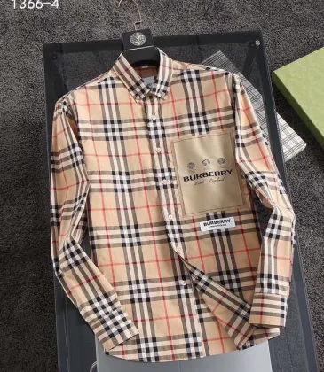 Burberry Shirts for Men's Burberry Long-Sleeved Shirts #A29123