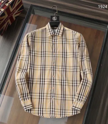 Burberry Shirts for Men's Burberry Long-Sleeved Shirts #A29128