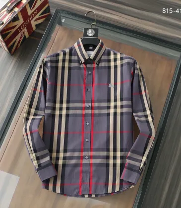 Burberry Shirts for Men's Burberry Long-Sleeved Shirts #A29139