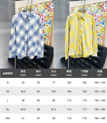 Burberry Shirts for Men's Burberry Long-Sleeved Shirts #A58482