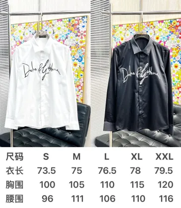 D&amp;G Shirts for D&amp;G Long-Sleeved Shirts For Men #A58454