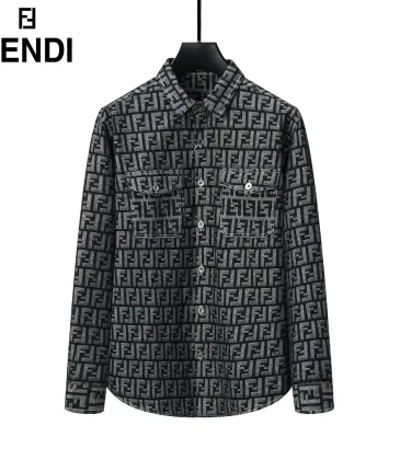 Fendi Shirts for Fendi Long-Sleeved Shirts for men #A30932