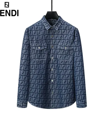 Fendi Shirts for Fendi Long-Sleeved Shirts for men #A30933