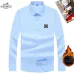 HERMES shirts for HERMES long sleeved shirts for men #A57655