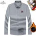 HERMES shirts for HERMES long sleeved shirts for men #A57655