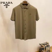 Prada Shirts for Prada Short-Sleeved Shirts For Men #A61462