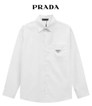 Prada Shirts for Prada long-sleeved shirts for men #A43288