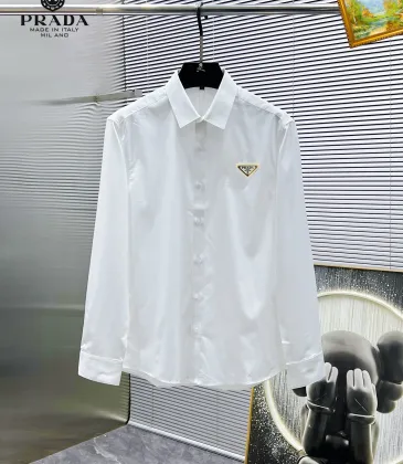 Prada Shirts for Prada long-sleeved shirts for men #A59367