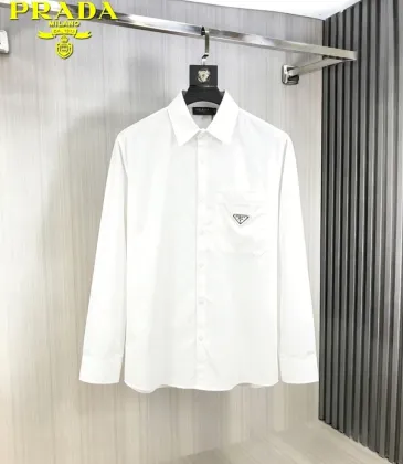 Prada Shirts for Prada long-sleeved shirts for men #A63257
