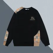 Burberry Beige/Black Sweatshirt With Iconic Check Patchwork And Embroidered Logo #A54281