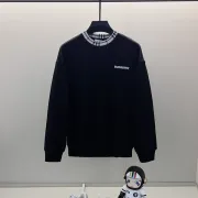 Burberry White/Black Sweatshirt With Signature Check Collar And Brand Logo Detailing #A54395