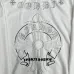Chrome Hearts White/Black/Blue Hoodie Featuring Gothic Cross and Letter Embroidery Artwork #A54266