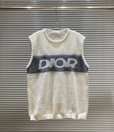 Dior short sleeve sweater White/Navy #A23153