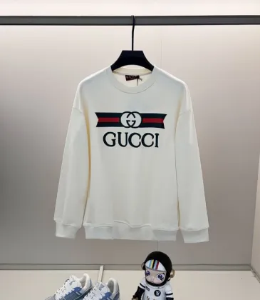  White Sweatshirt With Iconic Double G Logo And Web Stripe Design #A54420