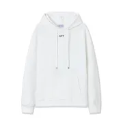 Off White Minimalist White Hoodie With Signature OFF Logo And Classic Design Black/White #A54328
