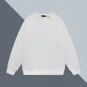 Classic Black/White Prada Triangle Logo Crew Neck Sweatshirt for Timeless Fashion Looks #A54271