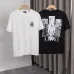 Amiri T-shirts Front and back pattern printing letter logo embroidery 260g double yarn cotton fabric #A47346