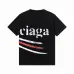 Balenciaga T-shirts for Men Black/White Printing #A46885