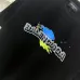 Balenciaga T-shirts for Men Round Neck,100% Cotton,Sweat-Absorbent,Quick-Drying,White/Black #A48634