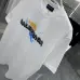 Balenciaga T-shirts for Men Round Neck,100% Cotton,Sweat-Absorbent,Quick-Drying,White/Black #A48634