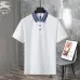 Burberry T-Shirts polo for MEN Solid Color Black/White/Light Blue #A46573