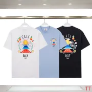 Casablanca T-Shirts 260g Black/White/Blue #A53070